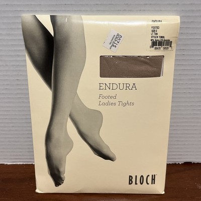 BLOCH Women's Endura Footed Ladies Dance Tights Lt Tan - T0920L - Size D - New