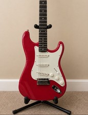 Squier Stratocaster Electric Guitar – Candy Apple Red – Affinity - Serviced.