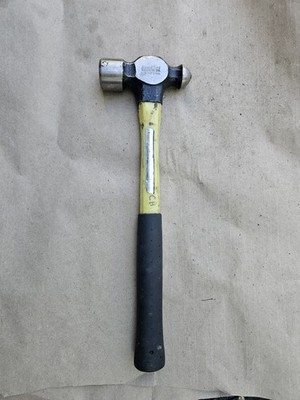 Blue Point 24oz Ball Peen Hammer, Fiberglass handle, BPN24B USA - READ