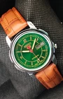 Vintage Seiko 5 Refurbished 35MM Automatic Day/Date Green Dial Men's Wrist Watch