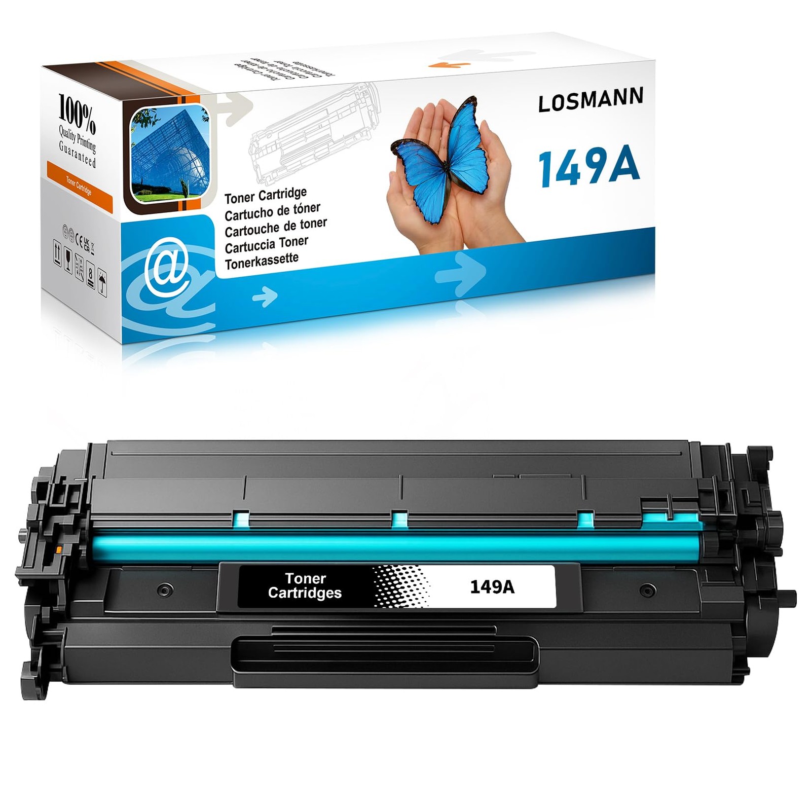Toner 149A avec puce évitez les erreurs d'impression sur LaserJet Pro