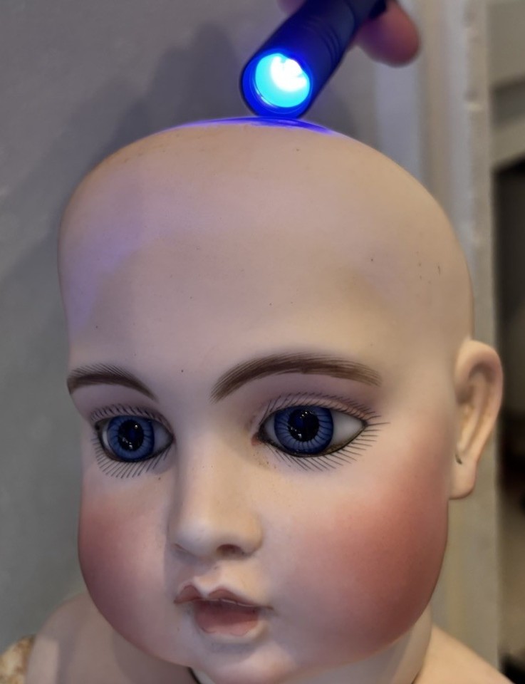 French A. Marque Bisque Antique Reproduction Doll Paris; SFBJ; Jumeau