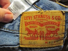 Levi's 505 Denim Jeans, 33x30, Straight Leg, Premium, 33 x 30, FREE Ship / 48 