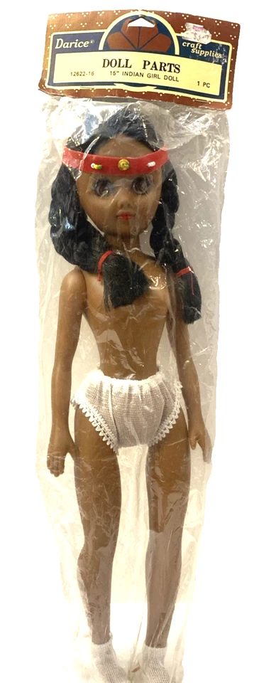 Muñeca niña india nativa americana DARICE Craft Supplies 15" tradicional #12622-16 Foto 2 de 4
