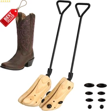 Unisex Boot Stretcher Wooden Cowboy Boot Widener Shoe Tree for Men Women US