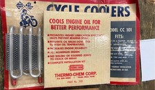 NOS Vtg Oil Cooler Harley Shovelhead Panhead Triumph Norton Bsa Motorcycle Acc!