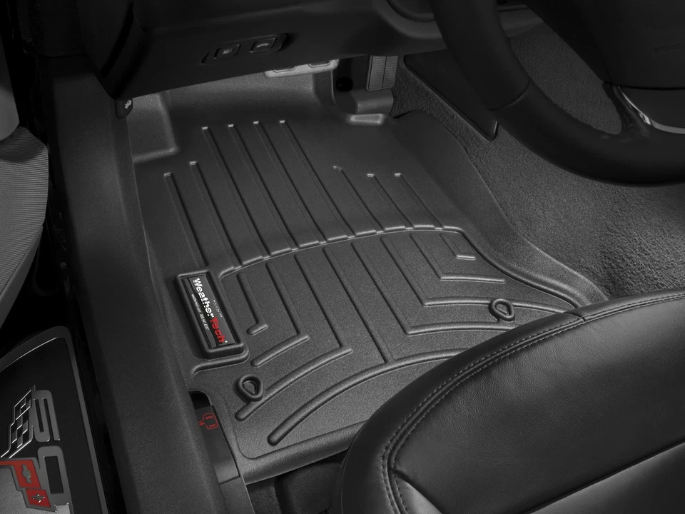 WeatherTech FloorLiner for 2005-2011 Chevrolet Corvette - 1st Row, Black - Image 2 of 4