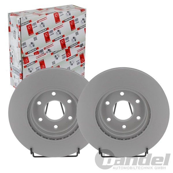 2X Ferodo 296Mm Bremsscheiben BelÜFtet Vorne Passend FüR Nissan Navara Renault A-image