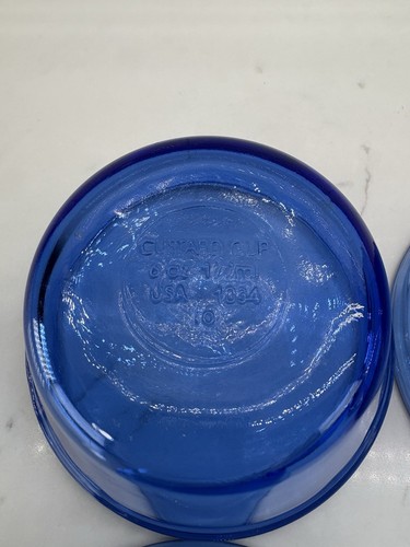 Vintage Anchor Hocking Cobalt Blue Custard Cups Ramekin 6 oz Set of 4 - Picture 12 of 12