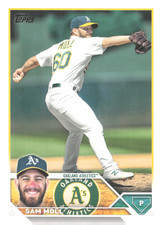 2023 Topps Series 1 - Sam Moll #8 (RC) Athletics