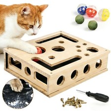 Cat Nail File Enrichment Box Cat Scratch Puzzle Box Sandpaper Cat Nail File B...