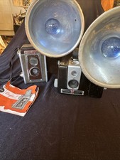 Vintage Kodak Brownie Hawkeye Flash Model  Duaflex 4 Flash Camera Untested Neat