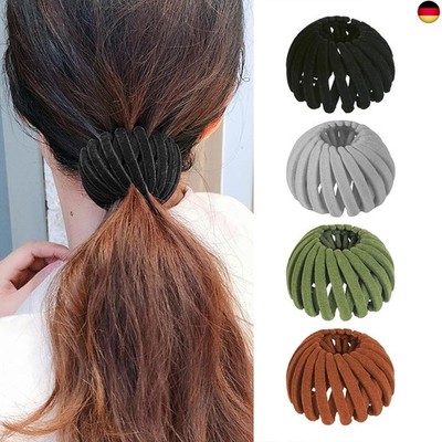 GWAWG 4 Pcs Haarspangen für Damen, Rutschfeste Vogelnest Haarklammern, 