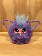 Furby Purple Plush Tie Dye Interactive Toy 2023 Glowing Ears Tested Working