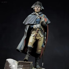 1/24 Scale American Revolution Officer Resin Model Kit Historical Miniature