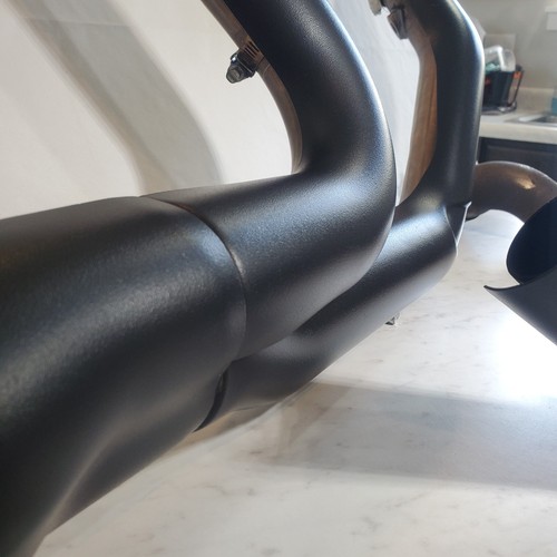 OEM 17-2025 Harley-Davidson Touring Exhaust Headers Pipe Heat Shields Black Set - Foto 11 di 16