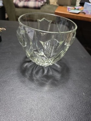 Vintage Retired Teleflora Embossed Tulip Bowl 1980 France 5''x5.5''