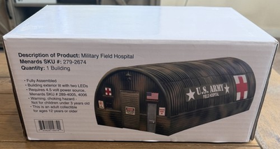 #ad #ad Menards O Scale 279 2674 Military Field Hospital U. S. ARMY $74.99