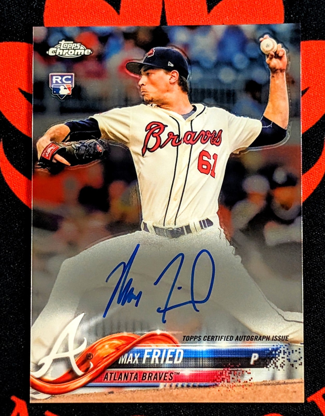 Max Fried 2018 Topps Chrome #RA-MF Rookie Auto Price Guide 