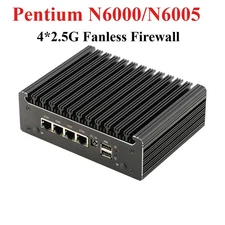  Mini PC Pentium N6000/N6005 4 LANs i226-V 2.5G DDR4 COM USB-C pfSense OPNsense