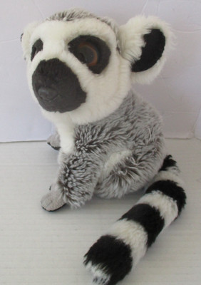 Wild Republic Ring Tailed Lemur 6'' Realistic Plush Stuffed Animal