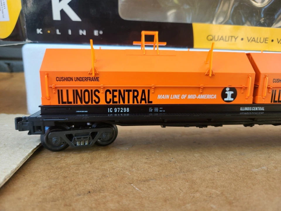 K-Line K676 1611 Illinois Central IC O scale Coil Car - Image 2 of 4