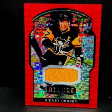 2020-21 Upper Deck Allure Sidney Crosby Red Rainbow Jersey Patch Penguin’s
