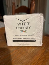 Viter Energy Mints 40mg Caffeine & B Vitamins - Boosts Energy & Freshens Breath