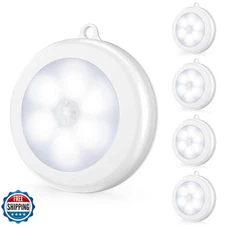 Mlambert 4 Pack Motion Sensor LED Night Light, Cordless Battery-Powered Stick