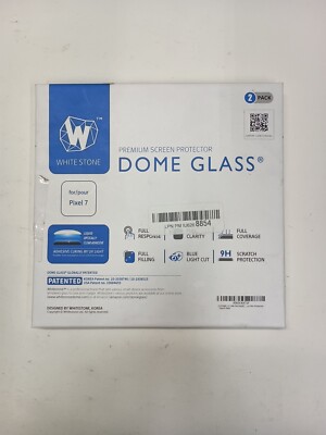 2PACK Google Pixel 7 Dome Glass White Stone  Screen Protector Kit DIY New