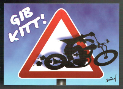 2 x WERNER COMIC AK (von Brösel): WERNER / ACHTERBAHN AG (36)