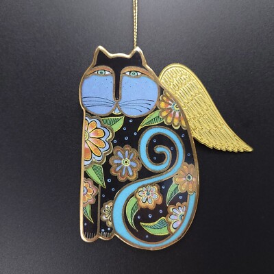 Laurel Burch CATRINA Angeli-Cats Bradford Cat Angel Christmas Ornament Porcelain