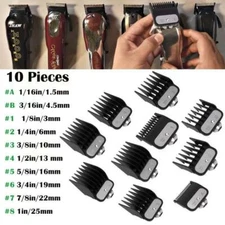 10Pack Premium Hair Clipper Cutting Limit Combs Guides Guards For Wahl Pro New