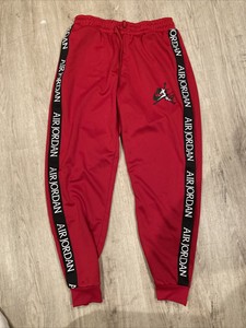 Nike Air Jordan Jumpman Tricot Pants Red Tape Jogger CK2199-687 Menâs Size S $80 193152642737 | eBay