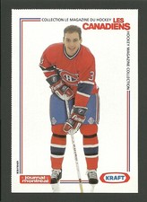 Sylvain Lefebvre 1990 Journal de Montreal Canadiens Kraft Hockey Postcard Card