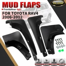 4x RH + LH Splash Guards Mud Flaps for Toyota RAV4 2006-2012 w/ Fender Flares