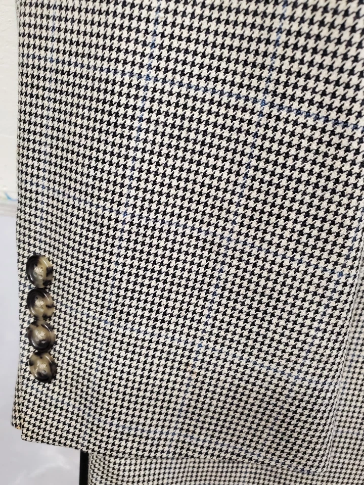 Blazer Austin Reed Hombres 44R Calce Clásico Pura Seda Abrigo Deportivo Chaqueta EE. UU. COMO NUEVO Foto 3 de 4