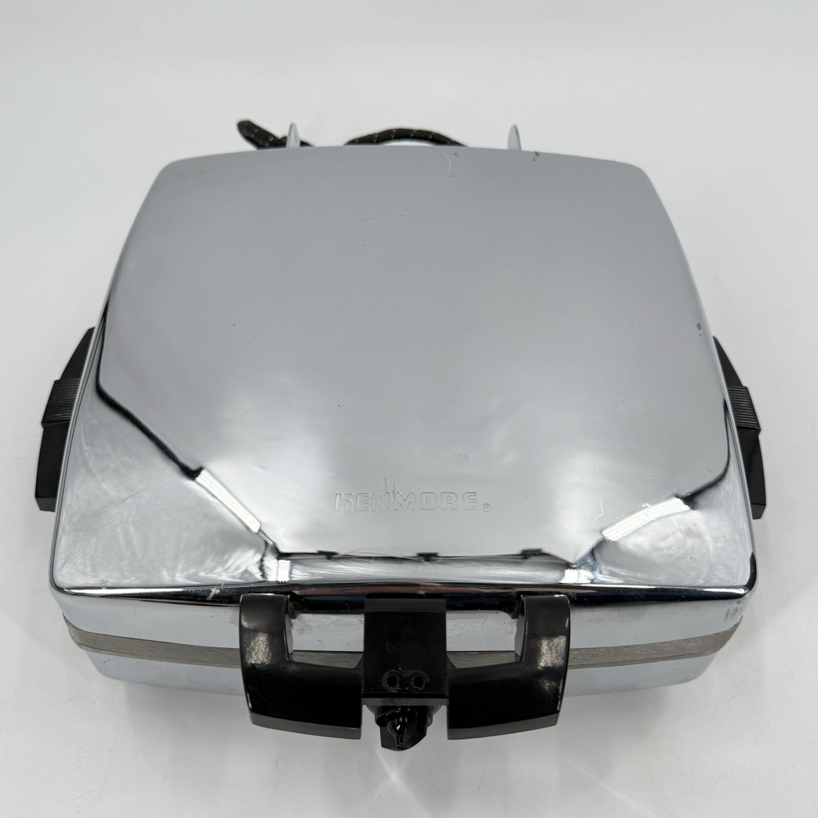 VTG Chrome Kenmore Electric Automatic Grill Griddle Waffle Maker New Condition