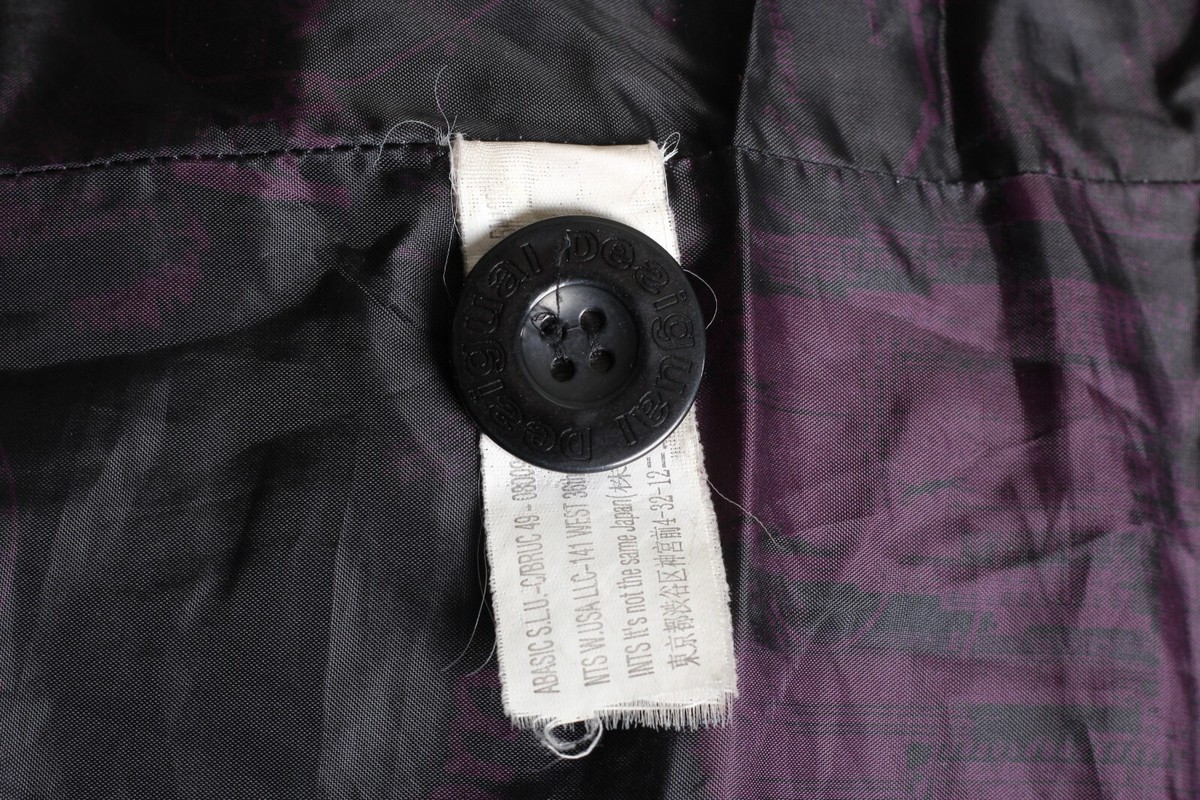 Veste Manteau Tricoté En Laine Desigual Femme Taille 42 - Multicolore Mi-long - Occasion Très Bon état