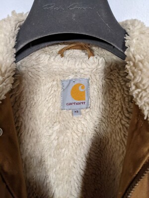 Carhartt WIP Phoenix Cost Jacket Sherpa Duck Canvas Brown XS | eBay