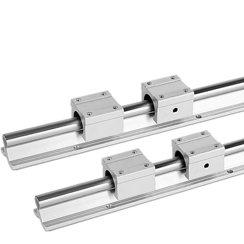 2X SBR20 Linear Rail Shaft Rod 200-1500mm with 4pcs SBR20UU Block Bearing CNC - Picture 14 of 26