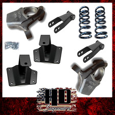 HD Suspension 1999-2006 Silverado Sierra 4"F 4"R Lowering Drop Kit Made in USA