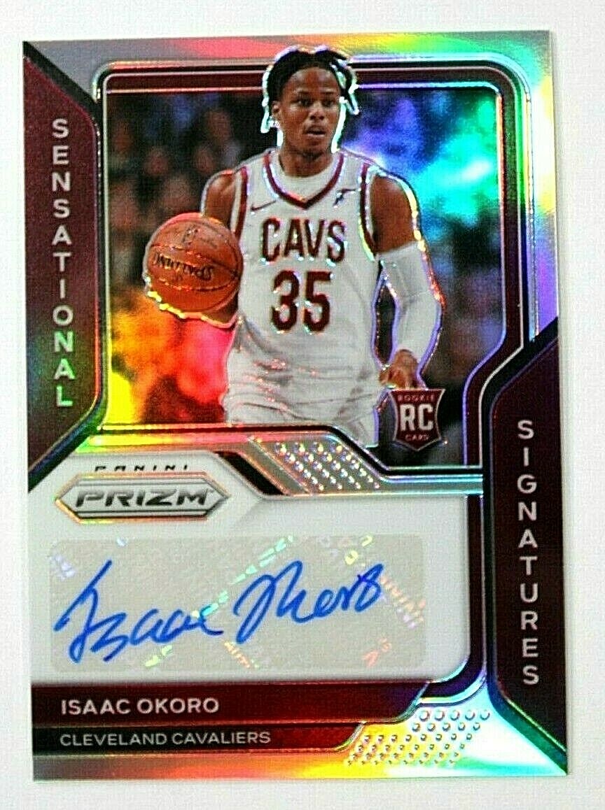 Isaac Okoro 2020-21 PRIZM DRAFT PICKS CHOICE GREEN #D 7/8 CLEVELAND  CAVALIERS!