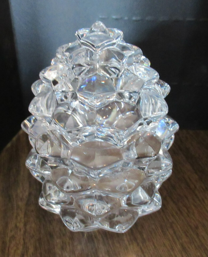 Tiffany & Co. Crystal Pine Pinecone Trinket Box - Marked