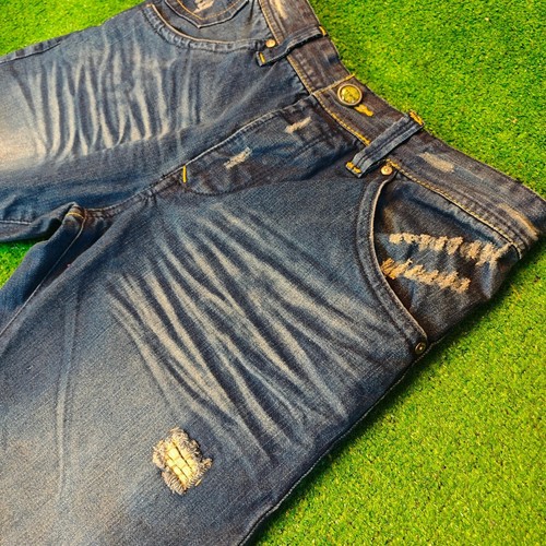 Desigual Jeans Damen 42 Straight Regular Fit Button Fly Whiskering Used - Bild 13 von 18