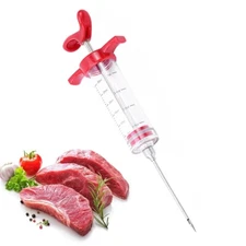 1 PC Food Marinade Meat Injector Flavor Syringe, Beef, Turkey, Chicken, BBQ