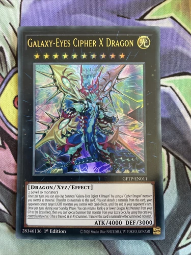 GFTP-EN011 Galaxy-Eyes Cipher X Dragon Ultra Rare 1st Edition NM Yugioh Card