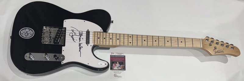 ADRIAN BELEW & TONY LEVIN SIGNED ELECTRIC GUITAR KING CRIMSON JSA COA