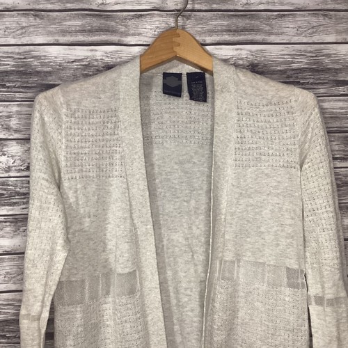 Harley Davidson Sweater Womens XS Gray Open Front Cardigan Thin Biker Motorcycle - Picture 3 of 6