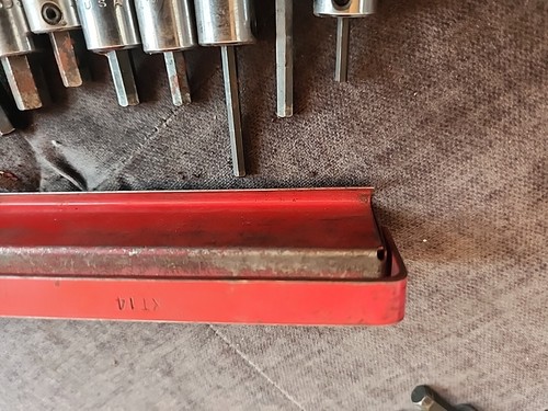 MAC Tools 3/8” Drive Hex Set -8 piece SAE w/ vintage Metal Tray 1/8" to 3/8" - Picture 8 of 11